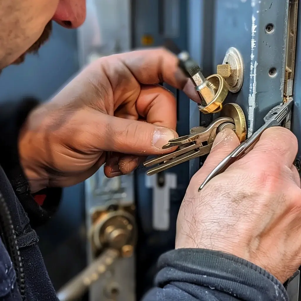 Der Schlüsseldiensttechniker aus Merseburg repariert einen Tresor